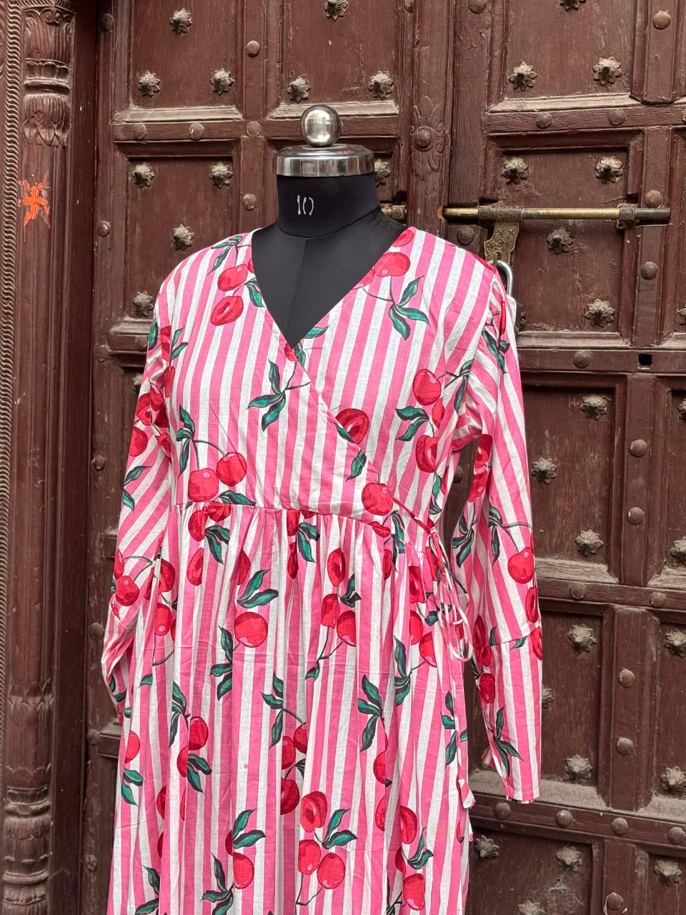 Cherry Blossom Stripe Dress 🍒🌸