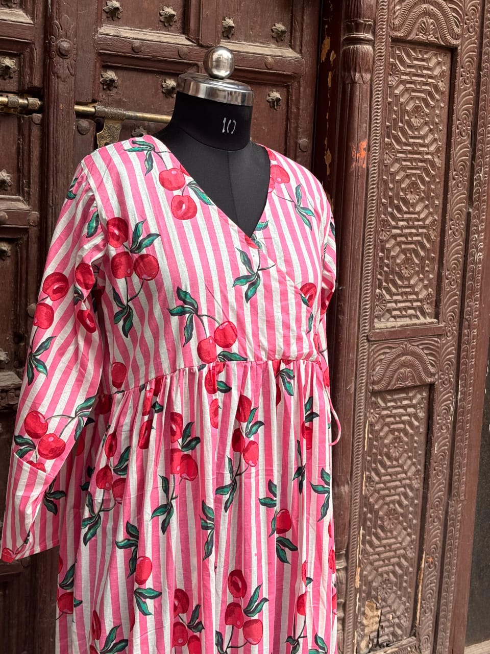Cherry Blossom Stripe Dress 🍒🌸
