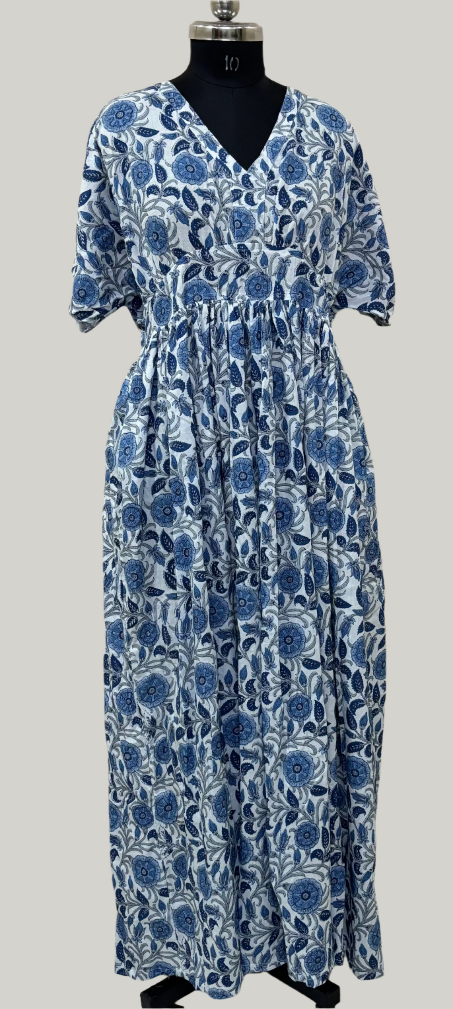 HANDBLOCK PRINTED COTTON DRESS
