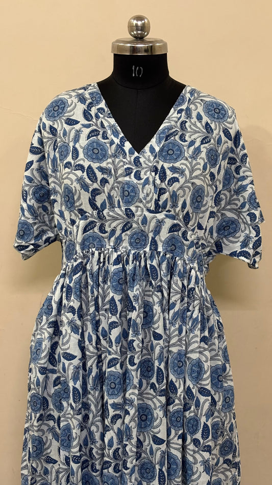 HANDBLOCK PRINTED COTTON DRESS