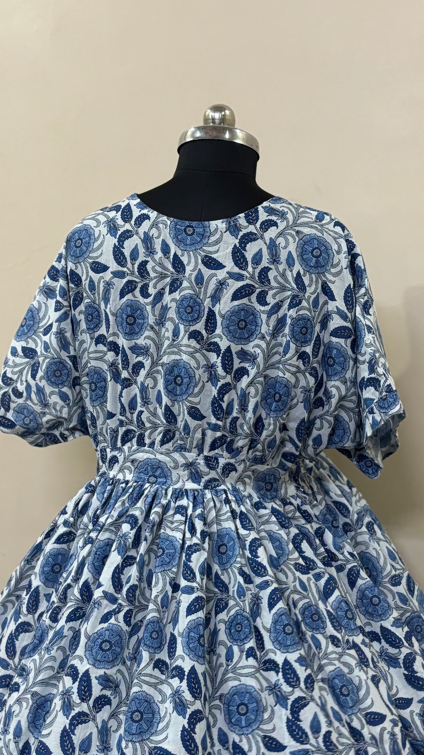 HANDBLOCK PRINTED COTTON DRESS
